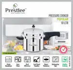 Prestlee Pressure Cooker - 10 Ltr (Popular) Cooker / Cooker Combo / Cooker 3 L / Cooker 3 Litre / Pressure Cooker
