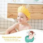 OXILY Baby Shower Cap,Bath Visor hat for Eye and Ear wash Protection,Adjustable Silicone Bathing Crown Waterproof Shampoo hat for Washing Hair,Shower Bathing Protection Bath Cap for Toddler,Baby,Children