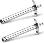 See Inside Steel Electronic Gas Lighter  (Silver, Pack of 2)