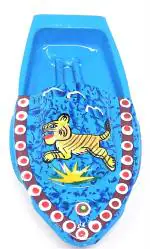 Kuhu Creations Turquoise Blue Practical Science Learning Water Toys - Tiger Pattern Boat