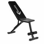 FirstFit Multipurpose Weight Bench | 3 in 1 Adjustable Incline, Decline and Flat Bench for Weight Strength Training, Sit Up | Gym Bench for Home, Gym (White,Black) - Max Weight Capacity: Upto 500 kgs