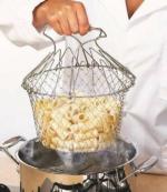 Virtuous Stainless Steel Silver Foldable Chef Basket 12 In 1 Cooking Net