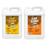 FLISKO Floor Cleaners Yellow 5 Liter & Orange 5 Liter Removes Stubborn Stains, Non-Toxic, Skin Friendly-Orange Lily