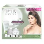 Lotus Herbals White Glow Day And Night Pack With Face Wash, Aloe Vera, 220 G (Set Of 3)