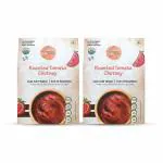 Organic Roots Roasted Tomato Chutney, (30G / 170G Each), No MSG (Pack of 2)