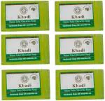 Khadi Herbal Natural Neem Tulsi Glycerin Bath Soap, 125 Gm Each (Pack Of 6)