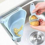 LEAWALL Triangle Multifunctional Kitchen Drainer Storage Rack 12 * 10 * 10 cm