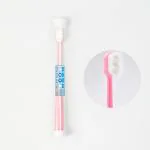 AHC Baby Ultra Soft Toothbrush With Micro Nano Bristles & Tongue Cleaner (Pink)