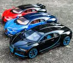 Globular Metal Die Cast Car Toy 1:32 Bugatti Chiron Diecast Metal Pullback Toy car with Openable Doors & Light, Music(Any One Colour Send )