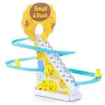 MyHomesWorld Duck Slide Toy Set,Duck Track Toys for Kids - Small Ducks Stair Climbing Toys for Kids, Escalator Toy with Lights and Music - 3 Duck Included (Duck Track)
