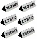 RESERVED Sign Board For Table Pack Of 6