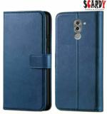 SCARDY HONOR 6X BACK COVER / LEATHER FLIP COVER / BLUE COLOR