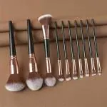Roslet cute makeup brush set for blending foundation, 10 Pcs professional makeup tools