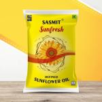 SASMIT SUNFRESH Refined Sunflower Oil - 1L Pouch