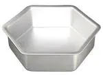 TPV TRENDING PRODUCTS VILLA Silver Aluminium Hexagon Shape Cake Mould Pan Tin