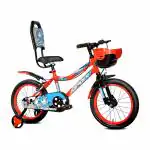 Leader Nitro Kids 16T Cycle Bike (SEMI-Assembled) with Steel Frame for Boys and Girls | Ideal for Age Group 5-7 Years | Frame: 10 Inches (Red)