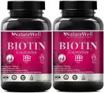 Naturewell Hair Skin And Nail - Biotin, Folic Acid Vitamins For Adults Advanced, 30 Gummies Each (Pack Of 2)