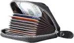 Stealodeal Black Debit Card-Holder Leatherite Wallet For Men And Women 10 Card Holder