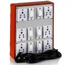 Hi-Plasst 5A Multi Outlet Electrical Switch Board Anchor Sockets And Switches (6+6) 4 Yard