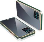 Star Craftune Electroplated Chrome Case for Vivo Y16 Soft TPU Shockproof Transparent Square Edges Bumper Back Cover Case for Vivo Y16 (Green)