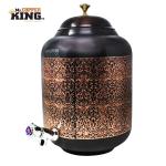 Mr. Copper King Antique Engraved Copper Water Matka Tank 11 Liter