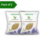 Bright Organik, Brown Basmati Rice |2 Kg | Organic, A1 Quality, Naturally Processed