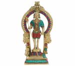 Kartique Brass Murugan Kartikeya Idol 10.25 Inch