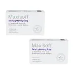 Maxisoft Skin Lightening Soap (75 gm - Pack Of 2)|With Vitamin E, Milk Cream, Mulberry, Licorice & Shea Butter|pH Balanced|Sulphur Free|100 % Vegetarian|For all Skin Types| (75 gm - Pack Of 2)