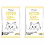 Petcrux Natural Tofu Flushable Clumping Plant Cat Litter - Corn 6 L 2.5 G (Pack Of 2) (DT-6BGC-G5AI_)