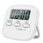 SINEWY Digital Kitchen Timer & Stopwatch, Countdown Large Digits, Loud Alarm, Magnetic Stand Round, for Cooking, Kids Study Teacher Shower Bathroom Oven Round | Back Stand Hanging Hole