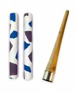 Livox Pack of 2 Cricket Bat Rubber Grips with 1 Wooden Grip Cone