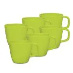 Milton Melamine Green Vector Mug (Set Of 6)
