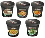 Freshway Ready to Eat Combo (Veg Biryani Pot, Veg Hydrabadi Biryani, Schezwan Rice, Mexican Rice, Daal Makhani Rice)