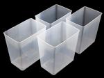 FASTUNBOX Set Of 4 Fridge Storage Organizer Bins, zer Storage Containers Basket Plastic Pantry Racks, Kitchen Storage Bins For Kitchen Pantry Organization And Storage 1.2 L