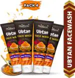 Phillauri Ubtan For Oily Skin Tan Removal And Skin Brightening Face Wash, 240 Ml For Men, Women (Pack Of 4)