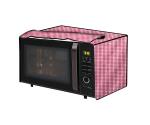The Furnishing Tree Microwave Oven Cover for IFB 25 L Convection 25SC4 Pin Check Pattern Pink