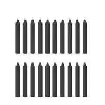 AuraDecor Black paraffin wax Ritual Candles (Pack of 20)