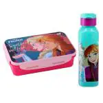SKI Disney Lock & Seal 800 Lunch Box + Water Bottle, Gift Set- Frozen