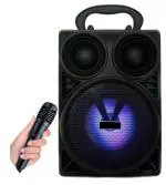 MUSIFY NOW PRICE WS-402 Wireless Speaker Led Disco Light subwoofer Sound System with DJ Light Carry Handle-Travel Speaker Support Bluetooth, FM Radio, USB, Micro SD Card Reader, AUX with [Free Mic] 15 W, 4