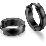 XWPZK Mens Jewellery Valentine black Multi Bali Stud Mens Earing / Ear rings Combo For Men / Gents / Boys / unisex earrings Non-Piercing Ear mens jewellery Cubic Zirconia Copper, Brass Hoop Earring, Clip-on Earring, Earring Set, Stud Earring