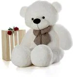 Hug N Feel Soft Toys White Polyester Teddy Bear Soft Toy - 3 feet