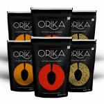ORIKA Hot Red Chilli Powder, Salem Turmeric Powder, Corriander Powder (Pack of 6, 100gms Each)