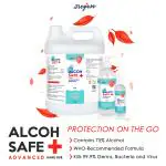 ZREYASA Alcohsafe Advanced Hand Rub, 75% Alcohol WHO Formula, Refill Pack (5Litres)