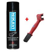 Nikavi Foaming Chain Lube Cleaning Spray with Brush, 500 ml