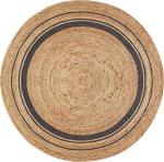 Jute Rug Carpet, Braided Rug, Hand Woven & Reversible,Vibrant Fabric Rags for Living Room, Bedroom, Kitchen, entryways and Decoration ( Pack of 1) Size 70 cm Round