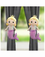 Tickles Cotton Mermaid Curtain Tie Backs Holder Clip 30 cm (Pack of 2)
