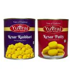 Yuvraj sweets Kesar Rasbhari & Kesar Patty combo pack (1 kg x 2 ) pack