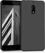 MOZETTE Back Cover for Nokia 6 (Black, Dual Protection, Silicon, Pack of 1)