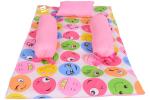 Kwitchy New Born Baby Bedding Set Cradle Mattress with Super Soft Pillow and Bolsters 4 Pcs Bedding Set (0-6 Months)