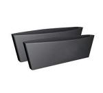 Leganza Car Seat Catcher, Internal Storage Organizer for Car Seat Side Gap Pocket Black (2 Pcs)